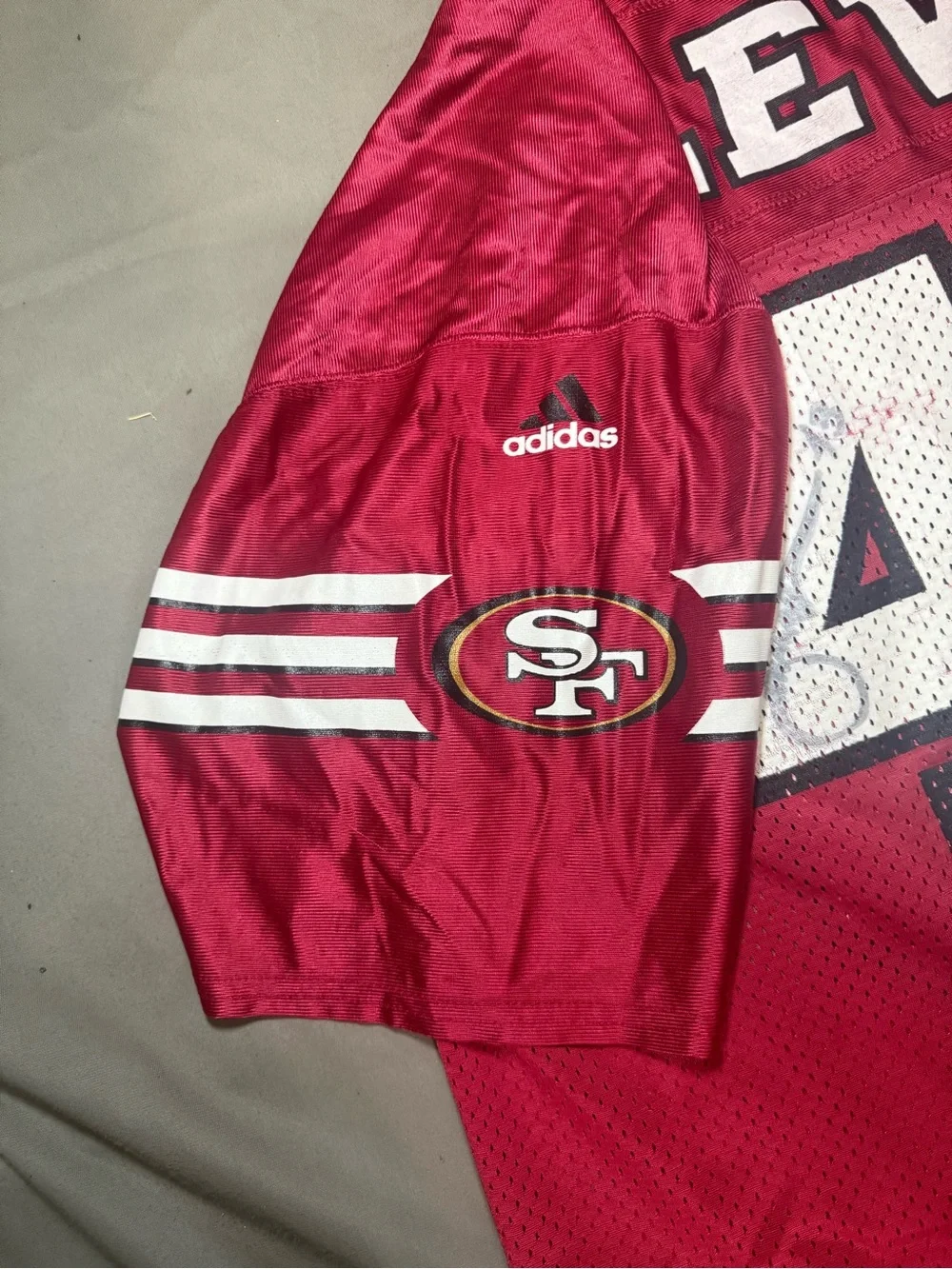 adidas San Francisco 49ers Lewis #43 Red/White NFL Football Jersey Men's XL